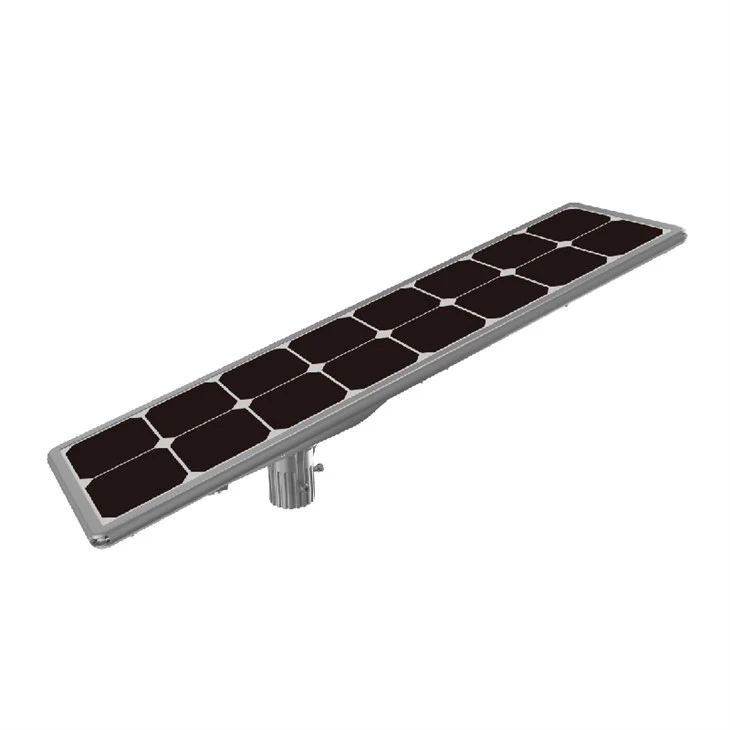 Éclairage de route d'énergie solaire en carbone bleu IP 65 100 w tout dans un réverbère à LED solaire