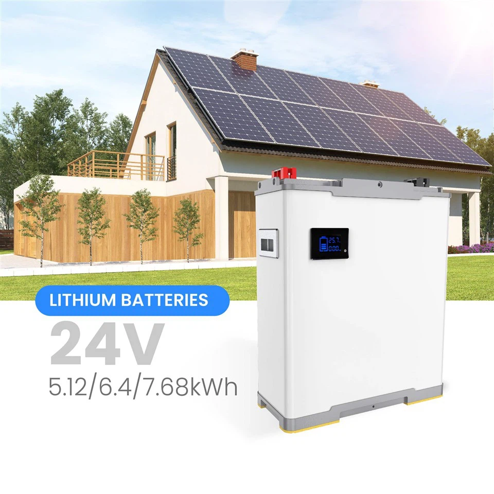 paquet de batterie d'ion de lithium de 24V 200Ah pour le système de stockage d'énergie solaire de ménage